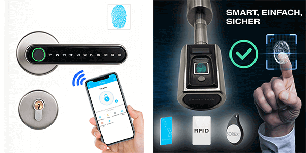 Smarte biometrische Zutrittskontrollen für Haus und Wohnung 