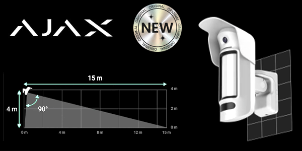 Ajax Alarmanlage: der neuer Ajax MotionCam Outdoor Highmount PhOD 