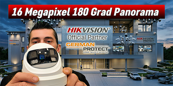 Überwachungskamera Test 2026: Hikvision Kamera 16 MP - 180° Panorama
