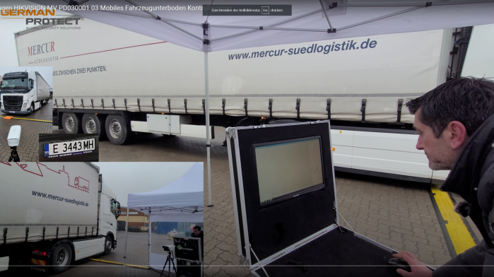 Die HikVision MV-PD030001-03 Mobile Fahrzeugunterboden Kontrollsystem-Kamera im Test bei German Protect