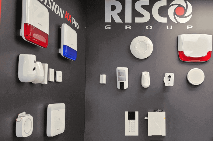 Risco Alarmanlagen bei GermanProtect  in der Ausstellung 