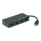 ROLINE - Hub - 4 x SuperSpeed USB 3.0 - Desktop