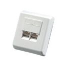 Roline Wall Jack - Wanddose - RJ-45 X 2 - weiß