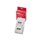 Roline Dose - Wanddose - RJ-45 X 2 - weiß