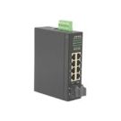 ROLINE Industrie - Switch - nicht verwaltet - 6 x 10/100 + 2 x 100Base-FX + 2 x Shared 100Base-FX - an DIN-Schiene montierbar