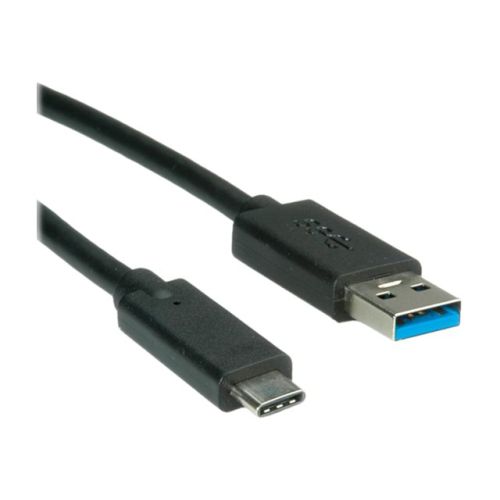 Roline - USB cable - USB Type A (M) bis USB Typ C (M) - USB 3.1 - 1 m - geformt