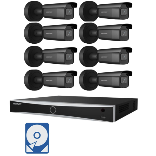 Hikvision Videoüberwachung-Set mit 8x 4K Bullet Kameras und 16 Kanal PoE Netzwerkrekorder