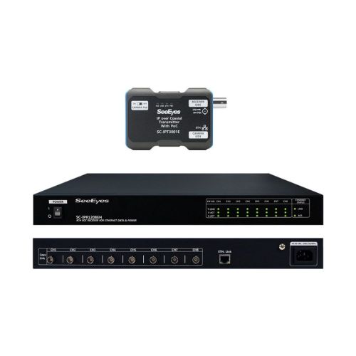 SeeEyes SC-IPC1208EH 8 Kanal Medienkonverter Ethernet über Koax