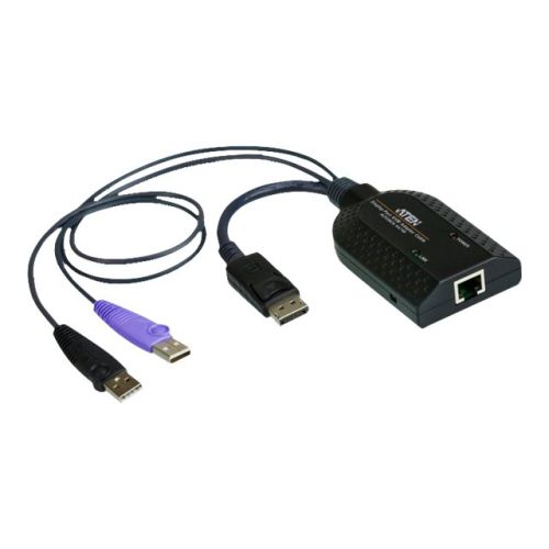 ATEN KA7169 DisplayPort USB Virtual Media KVM Adapter Cable with Smart Card Reader (CPU Module) - KVM-/Audio-/USB-Extender