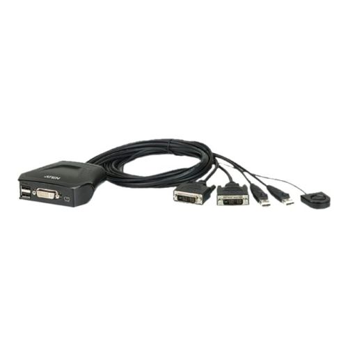 ATEN CS22D - KVM-Switch - USB - 2 x KVM port(s) - 1 lokaler Benutzer - Desktop