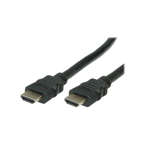 VALUE HDMI Ultra HD with Ethernet - HDMI mit Ethernetkabel - HDMI (M) bis HDMI (M) - 1 m - Doppelisolierung - Schwarz