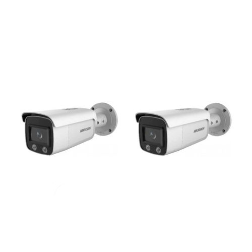 HIKVISION  Überwachungskamera Set mit 2x IP Bullet Kamera DS-2CD2T47G2-L(2.8mm)(C)