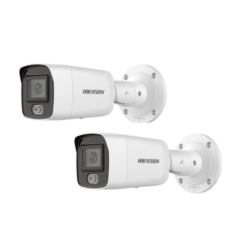 HIKVISION Überwachungskamera Set 2x IP Bullet Kamera DS-2CD3027G2-LS(2.8mm) 