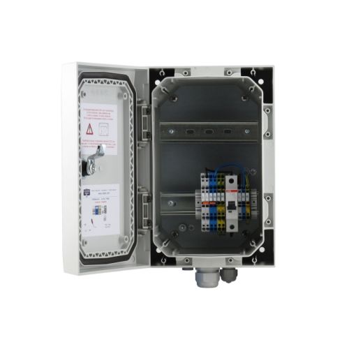 SOLVIDO SOL-IQbox-mini Kamera Anschlusskasten klein für Videoüberwachung 300 x 200 x 150mm