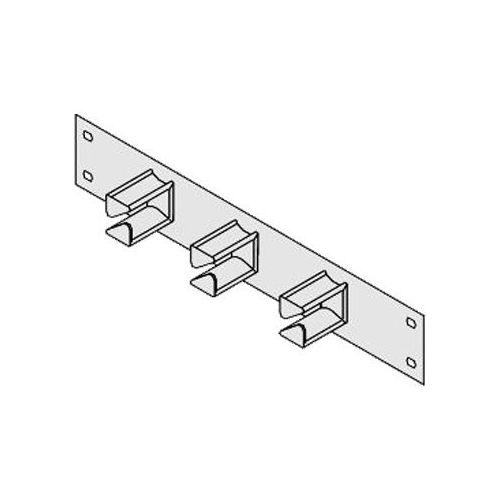 Schroff - Kabelführungsplatte für Schaltschrank - Vorderseite - RAL 7035 - 1U - 25.4 cm (10