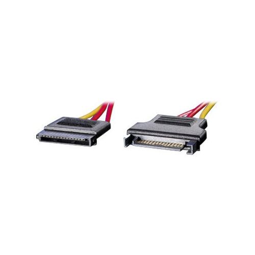 Roline - Spannungsversorgungs-Verlängerungskabel - 15 PIN SATA Power (M) bis 15 PIN SATA Power (W) - 30 cm