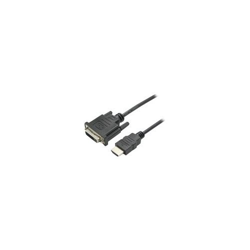 VALUE - Videoanschluß - HDMI / DVI - DVI-D (W) bis HDMI (M) - 15 cm - Schwarz