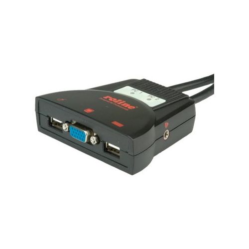 ROLINE KVM 'Star' Switch - KVM-/Audio-Switch - USB - 2 x KVM/Audio - 1 lokaler Benutzer - Desktop