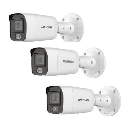 HIKVISION Überwachungskamera Set 3x IP Bullet Kamera DS-2CD3027G2-LS(2.8mm) 