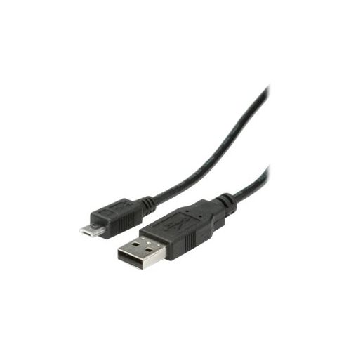 Roline - USB-Kabel - USB (M) bis Micro-USB Type B (M) - USB 2.0 - 3 m - geformt