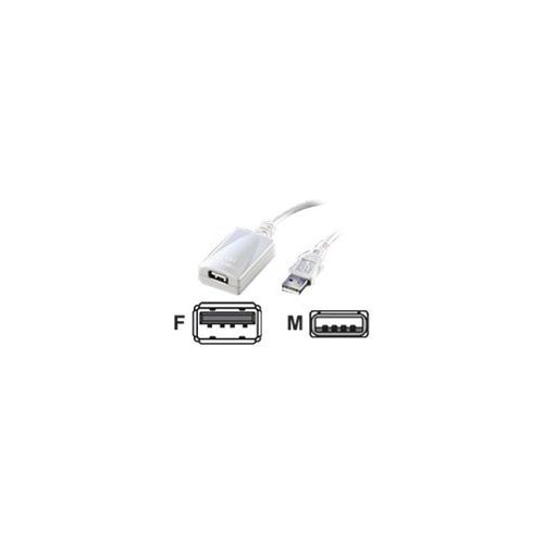 Roline - USB-Verlängerungskabel - USB (W) bis USB (M) - USB 2.0 - 5 m - weiß