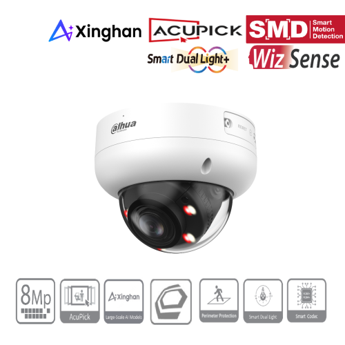 Dahua IPC-HDBW3849RP-ZAS-IL (2,7-13,5mm) Dome Kamera 8K