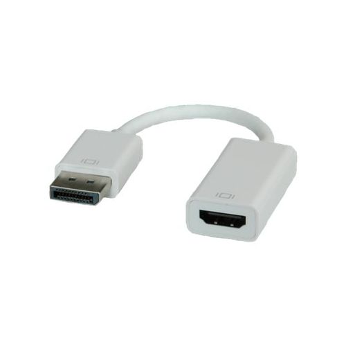 Roline - Videoanschluß - DisplayPort / HDMI - HDMI (W) bis DisplayPort (M) - 15 cm - weiß