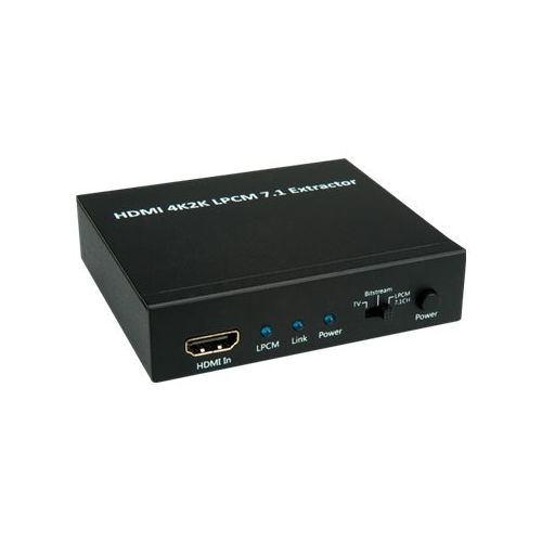 Roline HDMI 4K2K Audio Extraktor - HDMI-Audiosignal-Extractor - Schwarz