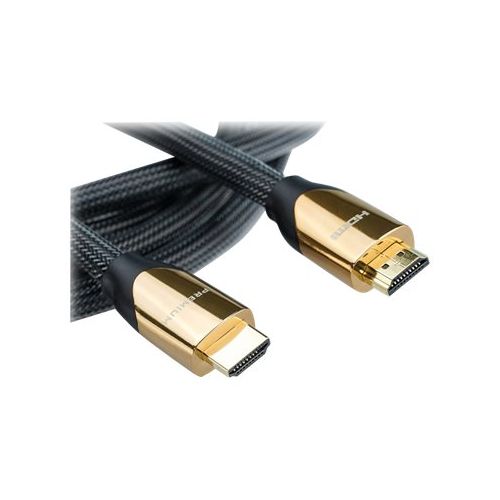 Roline Premium - HDMI mit Ethernetkabel - HDMI (M) bis HDMI (M) - 1 m - Doppelisolierung - Nylon Black