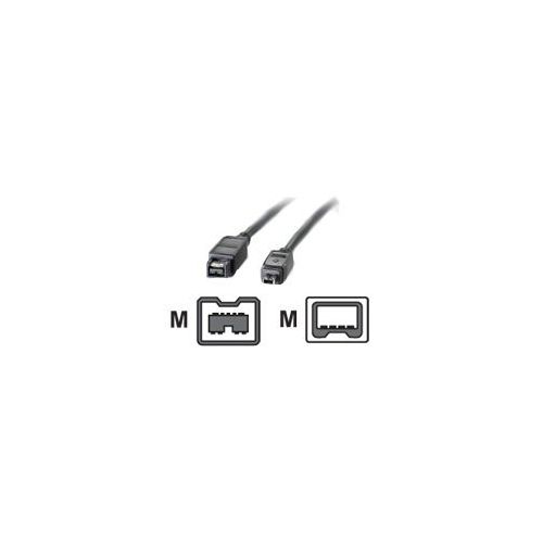 Roline - IEEE 1394-Kabel - 9 PIN FireWire 800 (M) bis FireWire, 4-polig (M) - 1.8 m ( IEEE 1394 ) - Schwarz