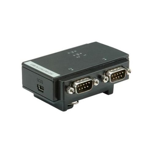 Roline USB 2.0 to RS-232 Adapter - Serieller Adapter - USB - RS-232 x 2 - Schwarz