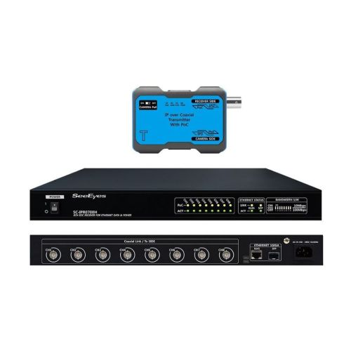 SeeEyes SC-IPC0708H Medienkonverter Set 8-Kanal Ethernet über Koax