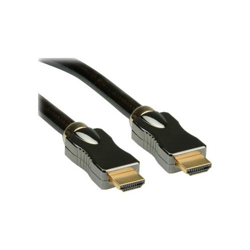 Roline HDMI Ultra HD with Ethernet - HDMI mit Ethernetkabel - HDMI (M) bis HDMI (M) - 1 m - Doppelisolierung - durchsichtig