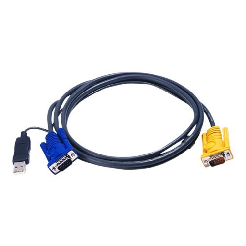ATEN 2L-5206UP - Video- / USB-Kabel - 15-polig SPHD (M) bis USB, HD-15 (M) - 6 m