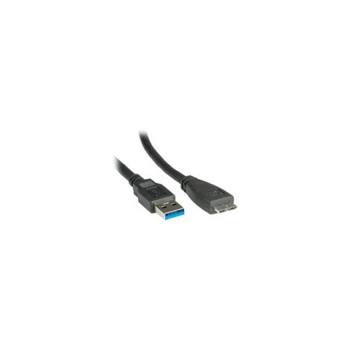 Roline - USB-Kabel - Micro-USB Type B (M) bis USB Type A (M) - USB 3.0 - 15 cm - Schwarz