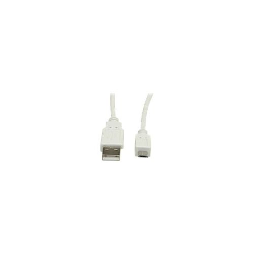 VALUE - USB-Kabel - Micro-USB Type B (M) bis USB (M) - USB 2.0 - 15 cm - weiß