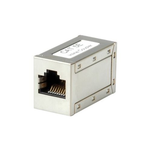 Roline - Netzwerkkoppler - RJ-45 (W) bis RJ-45 (W) - abgeschirmt - CAT 5e - Silber