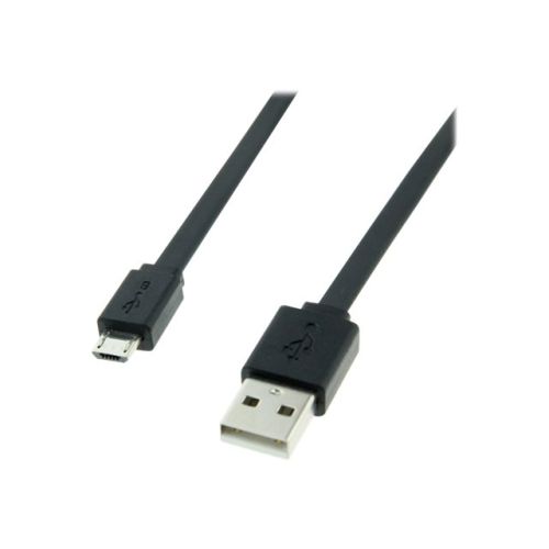 Roline - USB-Kabel - Micro-USB Type B (M) bis USB (M) - USB 2.0 - 1 m - geformt