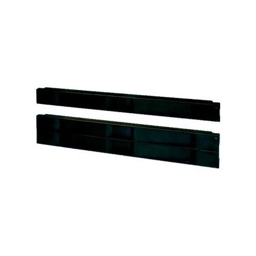 Schroff - Rackpaneel - Vorderseite - Schwarz - 1U - 48.3 cm (19