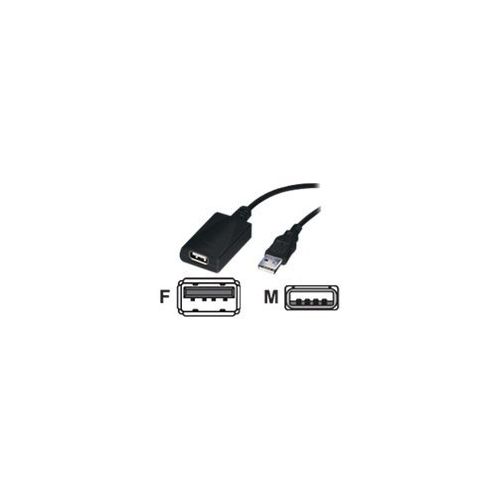 Roline - USB-Verlängerungskabel - USB (W) bis USB (M) - USB 2.0 - 5 m - Schwarz
