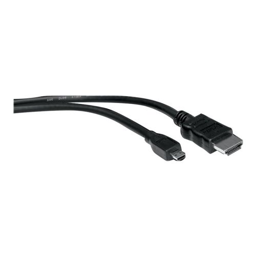VALUE High Speed - HDMI mit Ethernetkabel - HDMI (M) bis mikro HDMI (M) - 2 m - abgeschirmt - Schwarz
