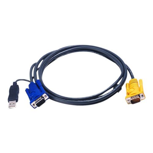 ATEN 2L-5202UP - Tastatur- / Video- / Maus- (KVM-) Kabel - USB, HD-15 (M) bis HD-15 (M) - 1.8 m