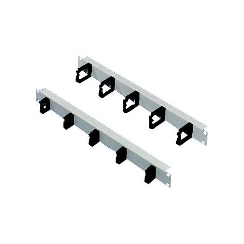 Schroff PROLINE - Kabelführungsplatte für Schaltschrank - Vorderseite - RAL 7035 - 1U - 48.3 cm (19