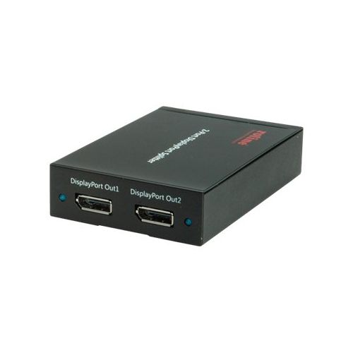 ROLINE - Video-/Audio-Splitter - 2 x DisplayPort - Desktop