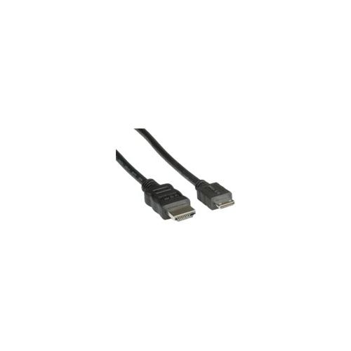 VALUE - HDMI mit Ethernetkabel - mini HDMI (M) bis HDMI (M) - 80 cm - abgeschirmt - Schwarz