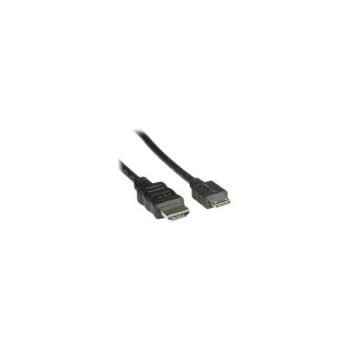Roline - HDMI mit Ethernetkabel - HDMI (M) bis mini HDMI (M) - 2 m - abgeschirmt - Schwarz