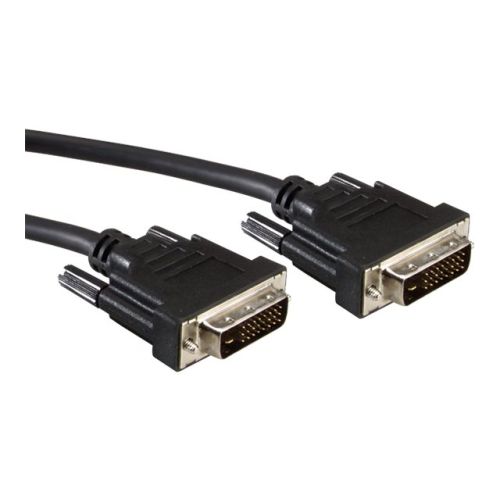 Roline - DVI-Kabel - Dual Link - DVI-D (M) bis DVI-D (M) - 15 m - Daumenschrauben