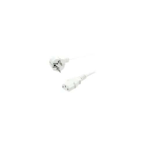 VALUE - Stromkabel - IEC 60320 C13 (M) bis CEE 7/7 (SCHUKO) (M) - Wechselstrom 250 V - 1.8 m - 90° Stecker