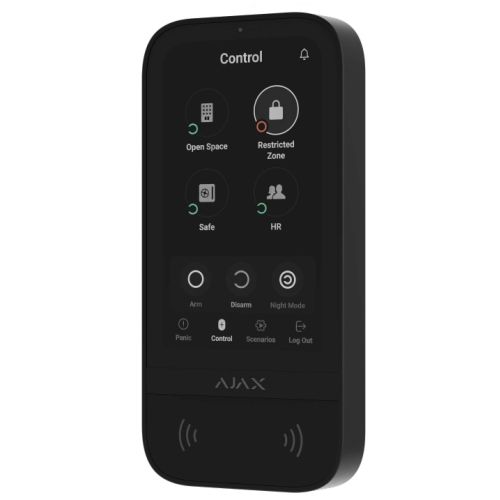 Ajax KeyPad TouchScreen Funk-Bedienteil schwarz