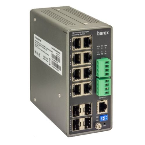 barox RY-804GBTME Ethernet Switch DIN-RAIL